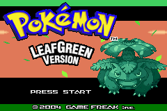 Pokemon Catch Em All (LG and FR Ver) Title Screen